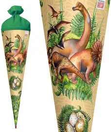 ROTH Schultüte "Veganosaurus", rund, 700 mm