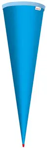 ROTH Schultüten-Rohling ohne Verschluss, 700 mm, pazifikblau
