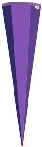 ROTH Schultüten-Rohling ohne Verschluss, 850 mm, lila