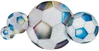 ROTH Bügelbild für DIY-Stoffschultüte, Fußball