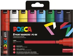 POSCA Marqueur à pigment PC-8K, étui de 4