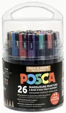 POSCA Marqueur à pigment "Pack Educréatif Festif", set de 26