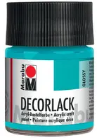 Marabu Vernis acrylique "Decorlack", bleu moyen, 50 ml,