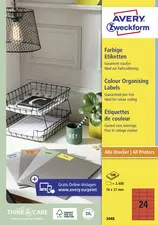 AVERY Zweckform Etiquette universelle, 105 x 37 mm, jaune