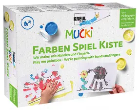 KREUL Peinture aux doigts "MUCKI", kit  5 x 50 ml