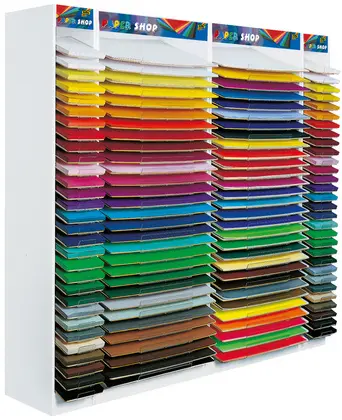 folia Présentoir en bois PaperShop, papiers de 500 x 700 mm