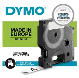 DYMO Ruban d'étiquette D1 noir/jaune,12 mm x 7 m