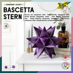 folia Feuilles de papier pliable étoile Bascetta, violet