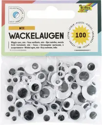 folia Yeux vacillants, autocollants, tailles assorties