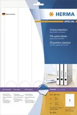 HERMA Etiquette dos de classeur SPECIAL, 297 x 34 mm, blanc