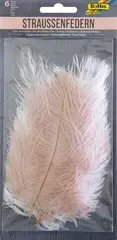 folia Plumes d'autruche, longueur : env. 170 mm, assorti