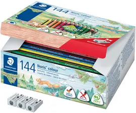 STAEDTLER Crayon de couleurs triangulaire Noris colour, 144