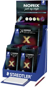 STAEDTLER Crayon de couleur NORIX, présentoir de 25