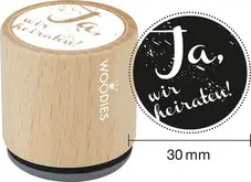 COLOP Motiv-Stempel Woodies "Ja, wir heiraten