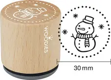 COLOP Tampon à motif Woodies "bonhomme de neige