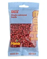 Hama Perles à repasser midi, dans un sachet, auburn