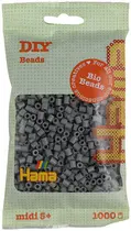Hama Perles à repasser Bio midi, sachet, gris