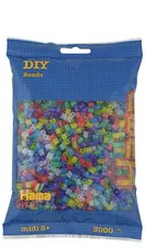 HAMA Perles à repasser "Mix Glitter", sachet de 6.000