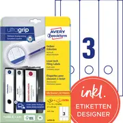 AVERY Zweckform Etiquette pour dos de classeur, 59 x 297 mm