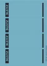 LEITZ Etiquette pour dos de classeur, 61 x 192 mm, bleu