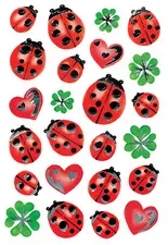 HERMA Sticker DECOR "Coccinelles argentées