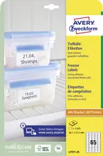 AVERY Zweckform Etiquette de congélation, blanc