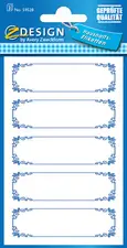 AVERY Zweckform Z-Design Etiquettes de ménage "cadre bleu