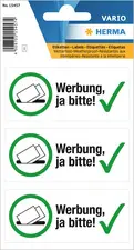 HERMA Hinweisetiketten "Werbung, ja bitte!