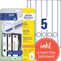 AVERY Zweckform Etiquette pour dos de classeur, 38 x 297 mm