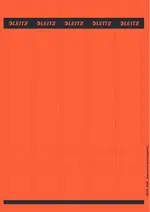 LEITZ Etiquette pour dos de classeur, 39 x 285 mm, rouge