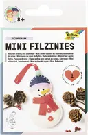 folia Mini kit de feutrine "Filzinies", bonhomme de neige
