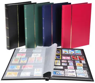 EXACOMPTA Album pour timbres, 170 x 225 mm, 32 pages, noir