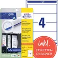 AVERY Zweckform Etiquette pour dos de classeur, 59 x 192 mm