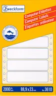 AVERY Zweckform Etiquette ordinateur, continu,88,9 x 48,4 mm