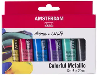 ROYAL TALENS Peinture acrylique AMSTERDAM Colorful Metallic