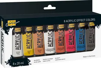 KREUL Peinture acrylique SOLO Goya Acrylic, 20 ml, set de 8