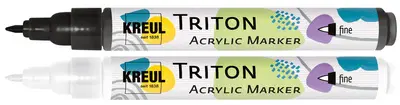 KREUL Marqueur acrylique TRITON Acrylic Marker fine, noir