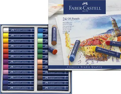 FABER-CASTELL Pastel à l'huile STUDIO QUALITY, étui de 12