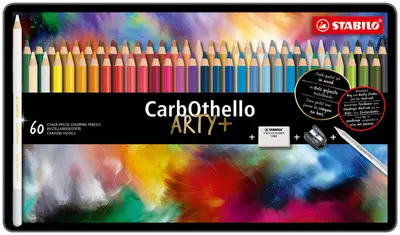STABILO Crayon pastel CarbOthello ARTY+, étui de 60