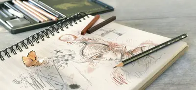 FABER-CASTELL Craie pour artistes PITT, noir brûlé medium