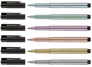 FABER-CASTELL Feutre PITT artist pen, argent