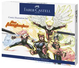 FABER-CASTELL Feutre PITT artist pen, kit Comic Illustration