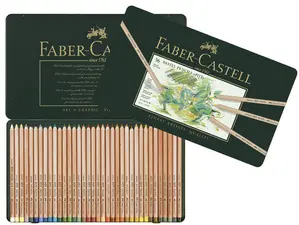 FABER-CASTELL Crayons de couleur PITT PASTELL, étui de 36 en