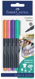 FABER-CASTELL Creative Marker, blister de 4