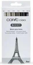 COPIC Kit de marqueurs Hobbymarker ciao 5+1, teintes grises