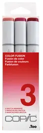 COPIC Marqueur sketch, kit de 3 "Color Fusion 3