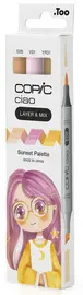 COPIC Marqueur ciao, set de 3 "Sunset Palette