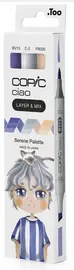 COPIC Marqueur ciao, set de 3 "Serene Palette