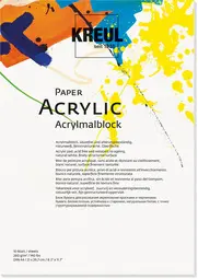 KREUL Bloc pour artiste "Paper Acrylic", 10 feuilles, A4