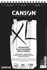 CANSON Bloc à croquis et études XL Noir, A3, noir